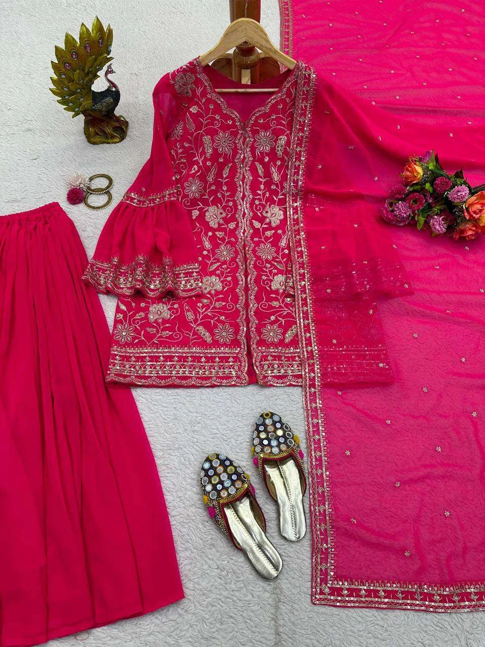 Vardan Ethnic Kd 1470 Faux Georgette Wholesale Pakistani Readymade Party Wear Salwar Suit Catalog — Wholesale Salwar Suits, MPA wholesale from Surat - Gallery Image 4